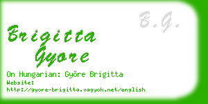 brigitta gyore business card